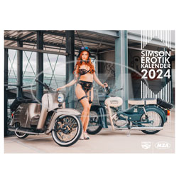 SIMSON Erotik-Kalender 2024 - Starke Mopeds und heiße Kurven