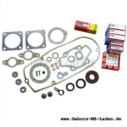 Komplettset zur Motorüberholung EM125, EM150 - 36-teilig - für ETZ 125/150, wie wir es bei uns in der Werkstatt benutzen