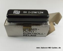 Brake light control relay 6V 2x21W/1,2W