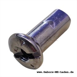 Speichennippel M4 - Länge ca. 16 mm - verchromt