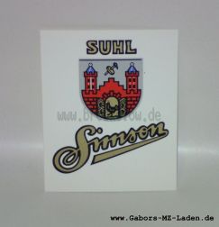 Abziehbild Simson SR1, SR2, SR2E und AWO-Kotflügel hinten