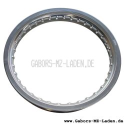 Alufelge 2,15x16, eloxiert glänzend - 36-Loch