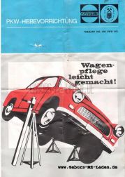 Anleitung für Kippvorrichtung, Trabant 500,600,601