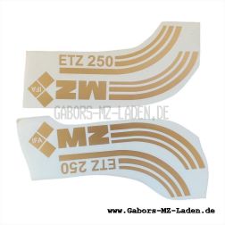 Kit de láminas adhesiva - forma curva (2x depóstito de combustible, 2x cubiertas laterales)