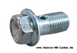 Hohlschraube zur Bremsleitung - verzinkt - M10x1, Länge 19 mm, SW12