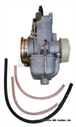 Vergaser KEN TSE 84 (BING Nachbau) - passend f. MZ ETZ250, 251 - Klemmanschluss, Schelle und Choke am Vergaser