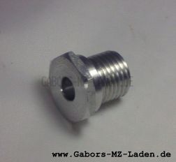 Bowdenzugverschraubung für Kupplungszug mit nachstellen am Handhebel