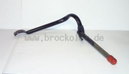 Fußbremshebel ETZ 251/301 schwarz Gespannausführung (länger)  - mit Aufnahmebolzen für Bremslichtschalter