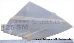 Decoration foil SHV SM left hand side silver