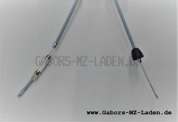 Bowdenzug - grau, Starter (BVF) (alte Ausführung / mit Stellschraube / für alten Starterhebel) KR51/1 - Made in Germany
