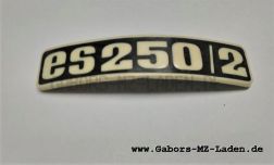 Typabzeichen Kotflügel ES 250/2 Kunststoff