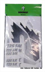 Dekor-Set 1 (Messer) für 125 SM/SX