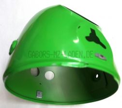 Carcasa de faro con escotadura para velocímetro, rana verde