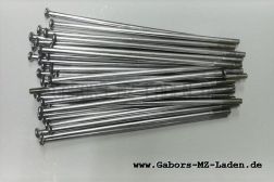 Speichensatz M4-121 mm, 36 Stück chrom ohne Nippel