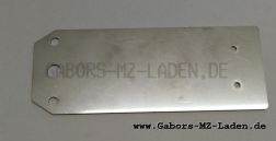 Kennzeichenhalter zur Befestigung am Rücklicht (Material Niroblech)