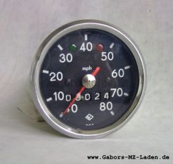 Rundtachometer vollständig, Eichung in Meilen 3.0220/10