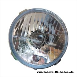 Scheinwerfer mit Glühbirnen H4 (KLARGLAS) E-Prüfzeichen für Simson S50 S51 S70