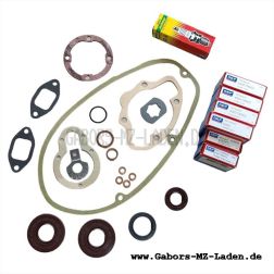 Juego completo para revisión de motores MM125, MM125/1, MM150, MM150/1 - 26 piezas - para  ES 125,125/1,150,150/1, TS 125,150 tal como lo utilizamos en nuestro taller