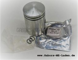 Riga 16, Werhovina Kolben + Ringe + Bolzen + Sicherungsringe 39,75 für 10mm Kolbenbolzen