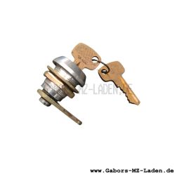 DOBLINA Zylindereinbauschloß mit Staubschutz und zwei Messing Schlüsseln - neue Ausführung