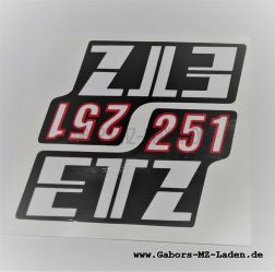 Satz Aufkleber/Klebefolie "ETZ 251" 
