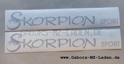 Klebefolie "Skorpion Sport", schwarz  (Set)