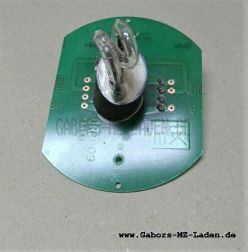 Röhrenplatine Blaulicht hinten