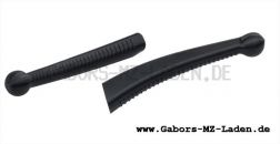 2x Hülle (flexibel) für Bremshebel Kupplungshebel Aluausführung schwarz