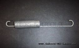 Zugfeder, außen,  verzinkt silber