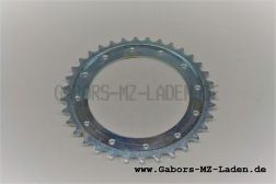 Corona dentada, suelta (cromada) 34 dientes SR1, SR2 - 12 perforaciones
