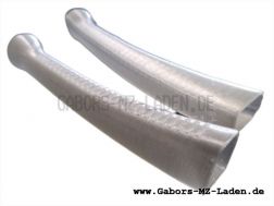 2x Hülle (flexibel) für Bremshebel Kupplungshebel Aluausführung transparent