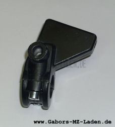 Gelenkstück, links für Kupplungshandhebel, mattschwarz