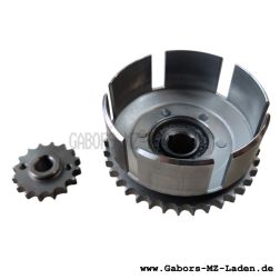 Set Kupplungskorb mit simplex Kettenrad (37 Zähne - 8,7mm breit) und Ritzel (16 Zähne)