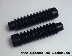 Satz Faltenbälge für Telegabel - aus synthetischem Kautschuk(Gummi) - Simson  Mokick / Roller - schwarz - ohne Abdeckkappe (207031)