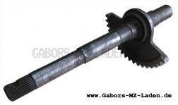 Kick start shaft with toothed segment for all 4 gear engines - SR 4-3, SR4-4