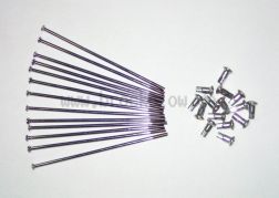 WWS Speichensatz M4-160 mm, 36 Stück Chrom incl. Nippel