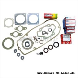 Komplettset zur Motorüberholung EM125, EM150 - 33-teilig - für ETZ 125/150, wie wir es bei uns in der Werkstatt benutzen