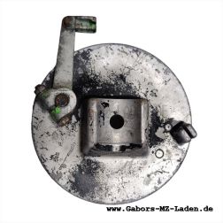 Bremsschild vorn - natur - mit Bolzen - Simson Mokick u. Roller mit Telegabel