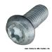 Fillister head screw with flange DIN 7380-M8x20-10.9-mk-Torx-Dt