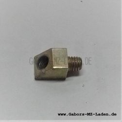 Support for grease nipple M6x1 45°