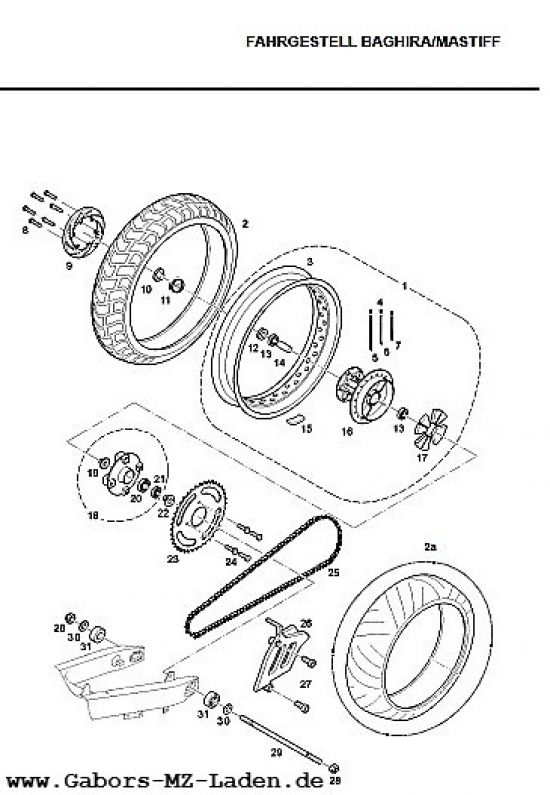 F30. Rear wheel 17 inch