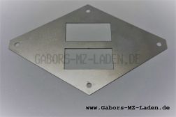 Strengthening plate for number plate