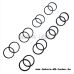 Gasket set for front brake calipers (for two calipers)