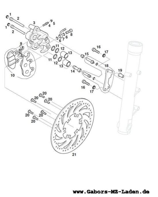 F07. Bremssattel vorn