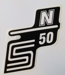 Schriftzug S50N weiß (Aufkleber)