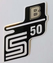 Schriftzug S50B silber (Aufkleber)