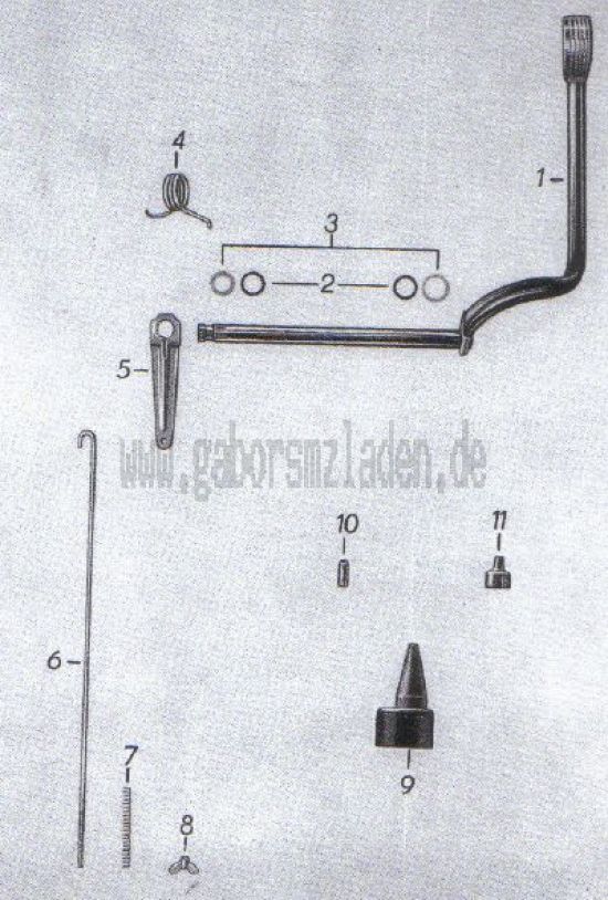 12. Freno de pie, cables