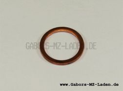 Sealing ring A14x18x1,5, copper DIN 7603