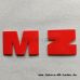 Buchstabe "M + Z" rot