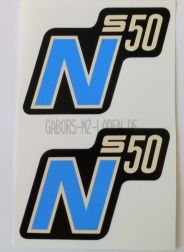 Set Logos S50N black - light blue (Sticker)